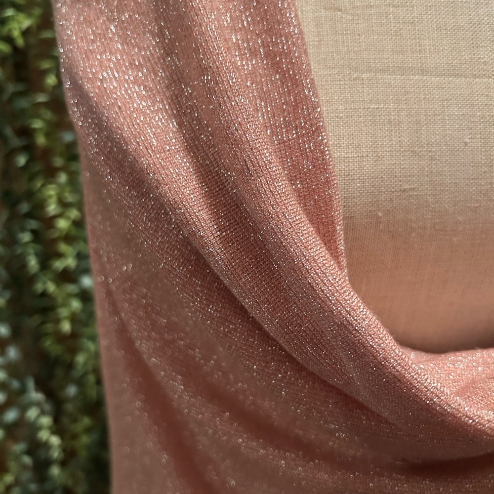 NWT Elegant Pink Draped Women's Dress - Picture 2 of 3